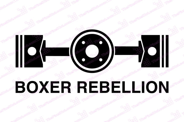 "Boxer Rebellion" Horizonal Twin Decal
