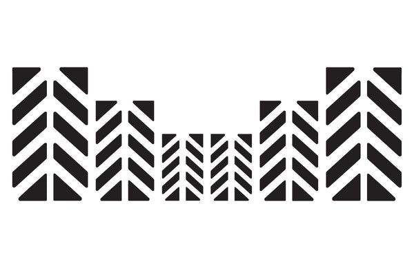 Motorcycle Reflective Chevron Decal Kit