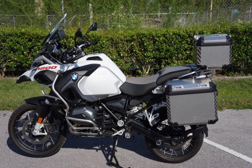 BMW GS Adventure Motorcycle Reflective Chevron Graphics Kit for Touratech Panniers and Top Case