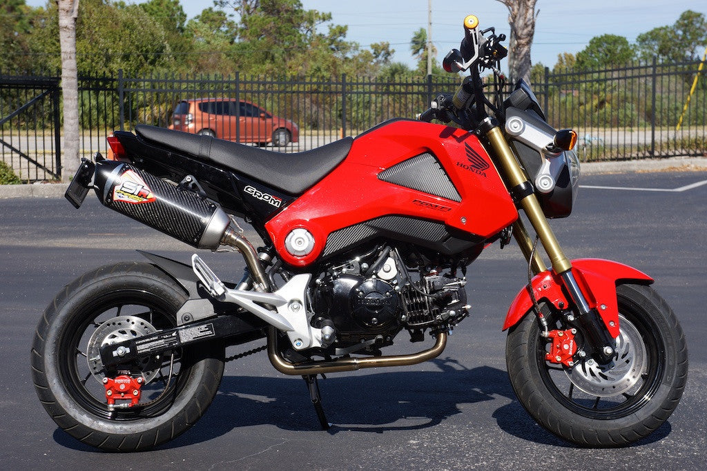 Honda Grom Carbon Fiber look Gas Tank Decal Kit