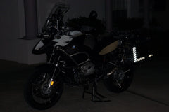 BMW GSA Adventure Motorcycle Reflective Chevron Graphics Kit for Touratech Panniers