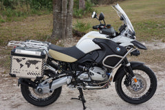 BMW GSA Adventure Motorcycle Reflective Decal Kit World Adventure Chevron for Touratech Panniers