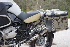 BMW GSA Adventure Motorcycle Reflective Decal Kit World Adventure Chevron for Touratech Panniers