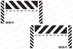 BMW GS Motorcycle Reflective Decal Kit "GSA Large Chevron Adventure" for Touratech Panniers