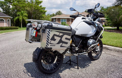 BMW Large Negative GS Motorcycle Reflective Chevron Graphics Kit for Touratech Panniers
