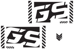 BMW Large Negative GS Motorcycle Reflective Chevron Graphics Kit for Touratech Panniers