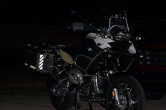 Motorcycle Reflective Chevron on Touratech Pannier