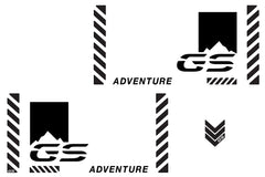BMW GSA Adventure Motorcycle Reflective Decal Kit "GS Mountain Adventure" for Touratech Panniers