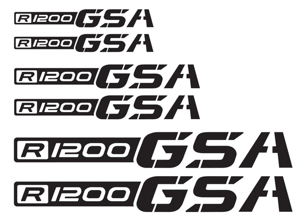 BMW GSA Adventure Motorcycle Reflective Decal Kit R1200 GSA