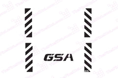 BMW GSA Adventure Motorcycle Reflective Chevron Decal Kit GSA for Touratech Top Case