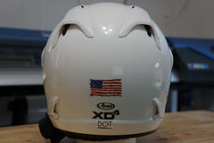 Custom Helmet Decal Kit "Your Name with Painted look USA Flag"