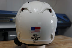 Custom Helmet Decal Kit "Your Name with USA Flag"