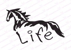 Horse Life Window Graphic