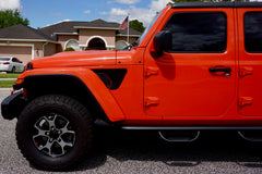 Matte Black - Fender Vent Decals for your Jeep Wrangler JL or Gladiator JT - Exact Fit