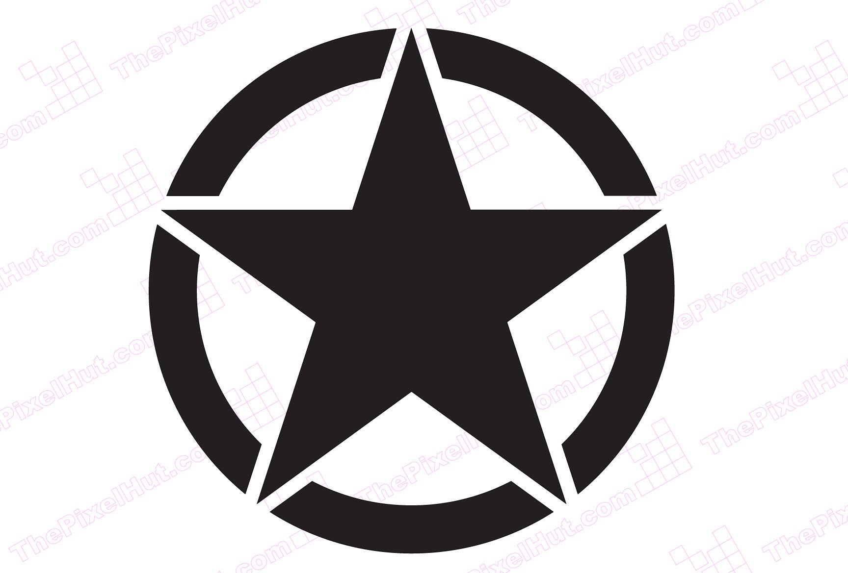 Oscar Mike Freedom Star Hood Graphic Sticker Decal
