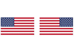 USA American Flag Hood Decals for your Jeep Wrangler - Full Color