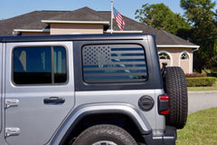 USA Flag Side Window Decals for you Jeep Wrangler JL Unlimited 4 Door