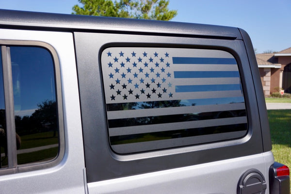 USA Flag Side Window Decals for you Jeep Wrangler JK