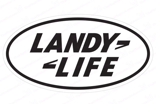 Landy Life Decal - Land Rover Emblem