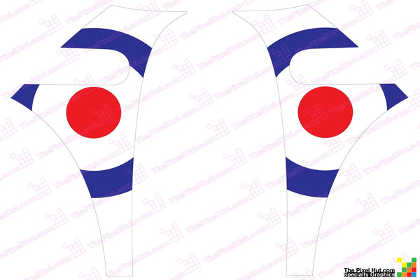 Mini Cooper (2007-2013) R56 RAF Royal Air Force A-Panel Full Color Decal Kit - Exact Fit