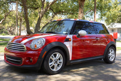Mini Cooper (2007-2013) R56 Union Jack Pattern English Flag A-Panel Full Color Decal Kit - Exact Fit