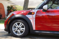 Mini Cooper (2007-2013) R56 Union Jack Pattern English Flag A-Panel Full Color Decal Kit - Exact Fit