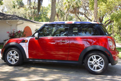 Mini Cooper (2007-2013) R56 Union Jack Pattern English Flag A-Panel Full Color Decal Kit - Exact Fit