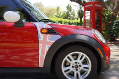 Mini Cooper (2007-2013) R56 Union Jack Pattern English Flag A-Panel Full Color Decal Kit - Exact Fit