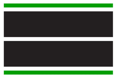 Mini Cooper Center Line Hood and Hatch Racing Stripe Kit - Four Stripe - Two Color