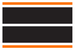 Mini Cooper Center Line Hood and Hatch Racing Stripe Kit - Four Stripe - Two Color