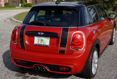 Mini Cooper Hard Top Boot Stripes 4 Door (2014 to Present) - Exact Fit - Two Color - Laminated
