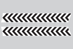Mini Cooper (2007-2013) R56 Bonnet Stripes - Exact Fit - White Chevrons