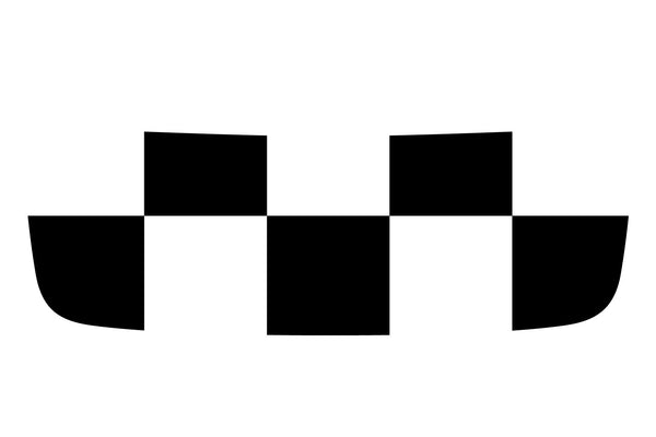 Mini Cooper S (2007-2013) R56 Hood Scoop Decal - Exact Fit - Chequered Flag