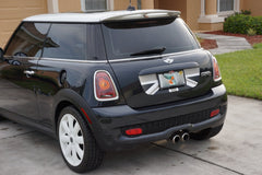 Mini Cooper (2007-2013) R55 R56 Trunk Lid Decal - Exact Fit - Union Jack - Black Grey White English Flag