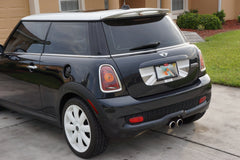Mini Cooper (2007-2013) R55 R56 Trunk Lid Decal - Exact Fit - Union Jack - Grey / Lt. Grey / White English Flag