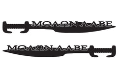 MOLON LABE "Come and Take" Sword Design Hood Decals for your Jeep Wrangler