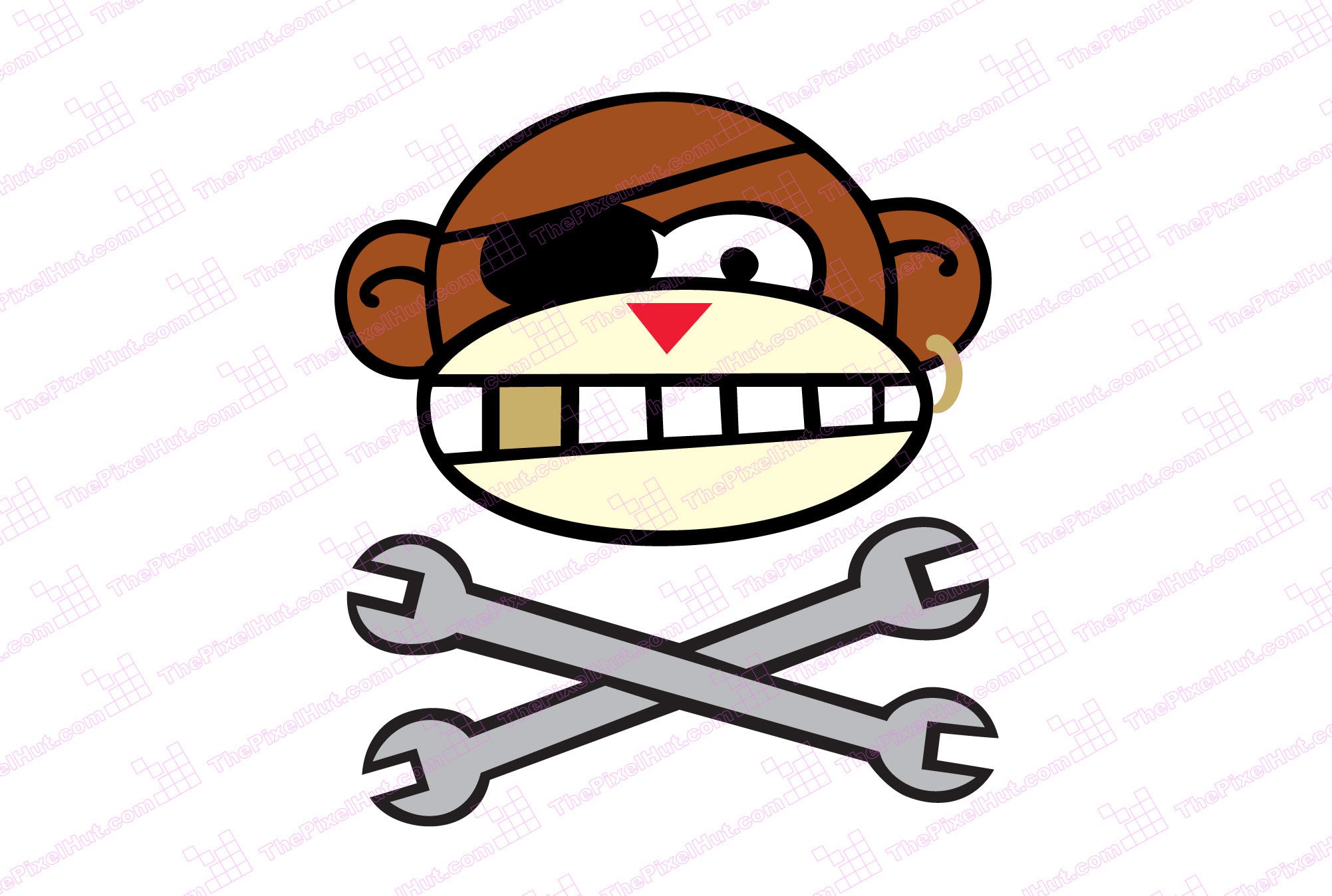 The Original Monkey Wrench Full Color Decal