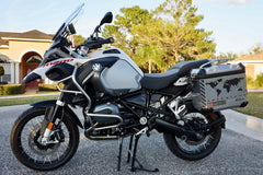 BMW R1250 GS Adventure Motorcycle Reflective Decal Kit "World Adventure Map" for Touratech Panniers