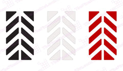 Motorcycle Reflective Chevron Decal Kit