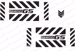 BMW R1200 GS Motorcycle Reflective Decal Kit GS Large Chevrons for Touratech Panniers