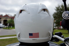 Custom Helmet Decal Kit "Your Name with Flag and Blood Type"