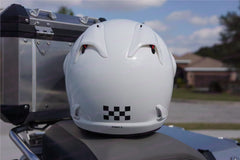 Reflective Safety Decal Kit "Checker" for Arai XD4 Motorcycle Helmet