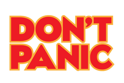 Dont Panic Hitchhikers Guide to the Galaxy Decal