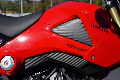 Honda Grom MX125 Carbon Fiber look Gas Tank Decal Kit