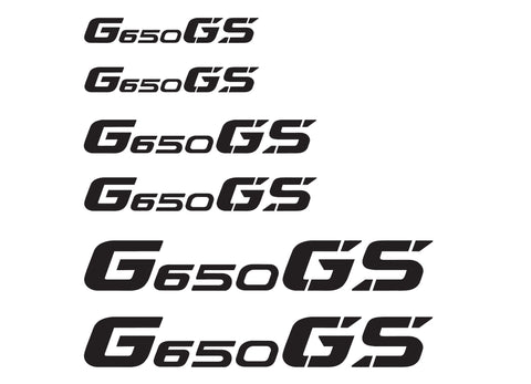 BMW GS Motorcycle Reflective Decal Kit G650 GS