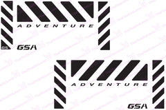 BMW GS Motorcycle Reflective Decal Kit "GSA Large Chevron Adventure" for Touratech Panniers