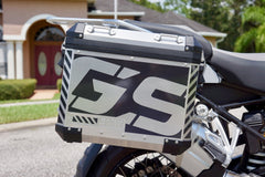 BMW Large Negative GS Motorcycle Reflective Chevron Graphics Kit for Touratech Panniers