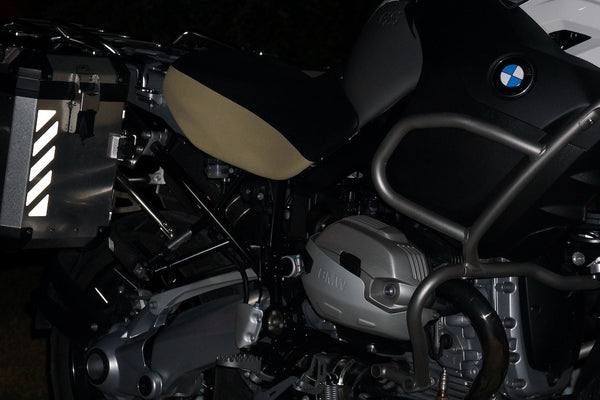 The Pixel Hut World Adventure Reflective Decals For BMW R1250 GS Panniers