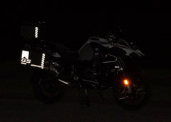 BMW GSA Adventure Motorcycle Reflective Decal Kit "GS Mountain Adventure" for Touratech Panniers