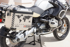 BMW GSA Adventure Motorcycle Reflective Decal Kit World Adventure R1200 for Touratech Panniers